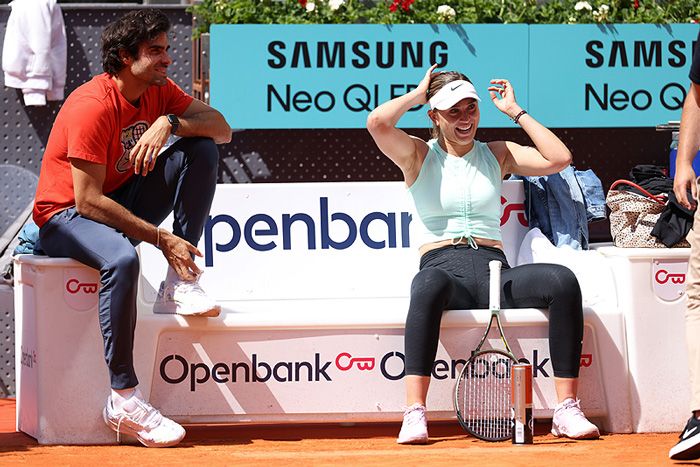 paula badosa y juan betancourt Mutua Madrid Open