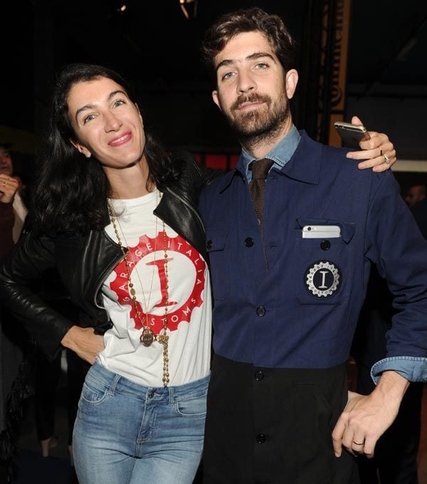 Carlo con su mujer Marta Ferri, que por supuesto estuvo apoyando a su marido en esta presentación
