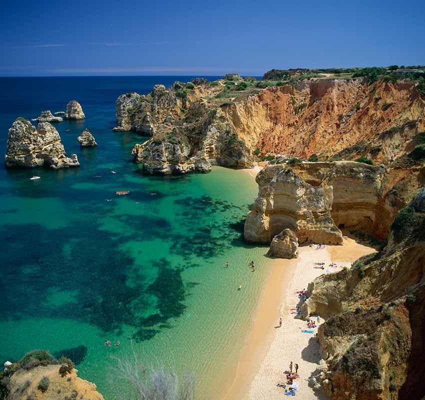 Playa de Camilo en el Algarve