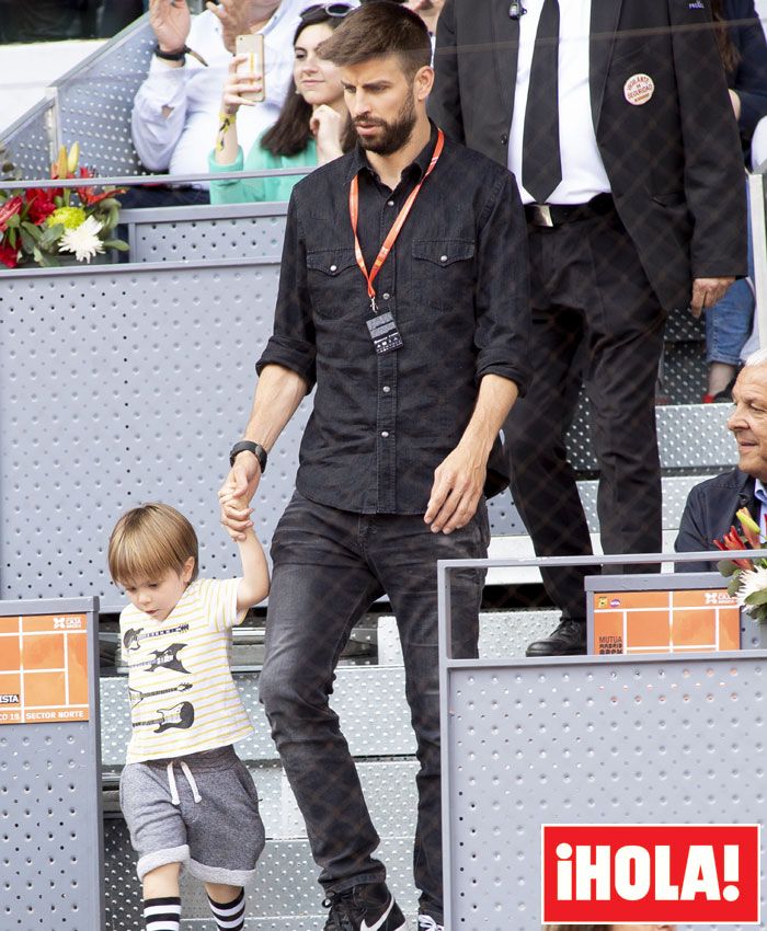 Gerard Piqué y su hijo Sasha