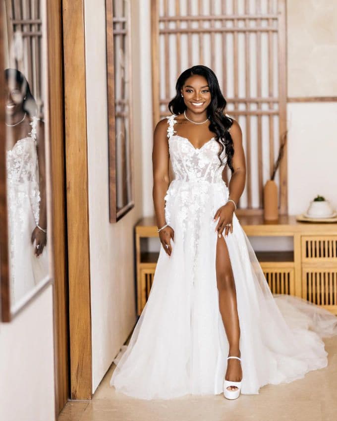 simone biles vestidos de novia