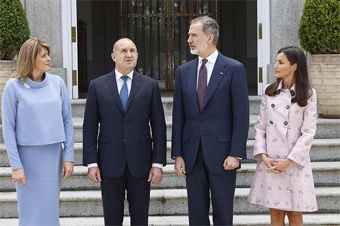 Los Reyes con el presidente búlgaro y su esposa