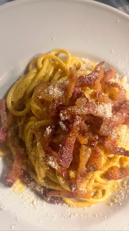 Pasta a la carbonara