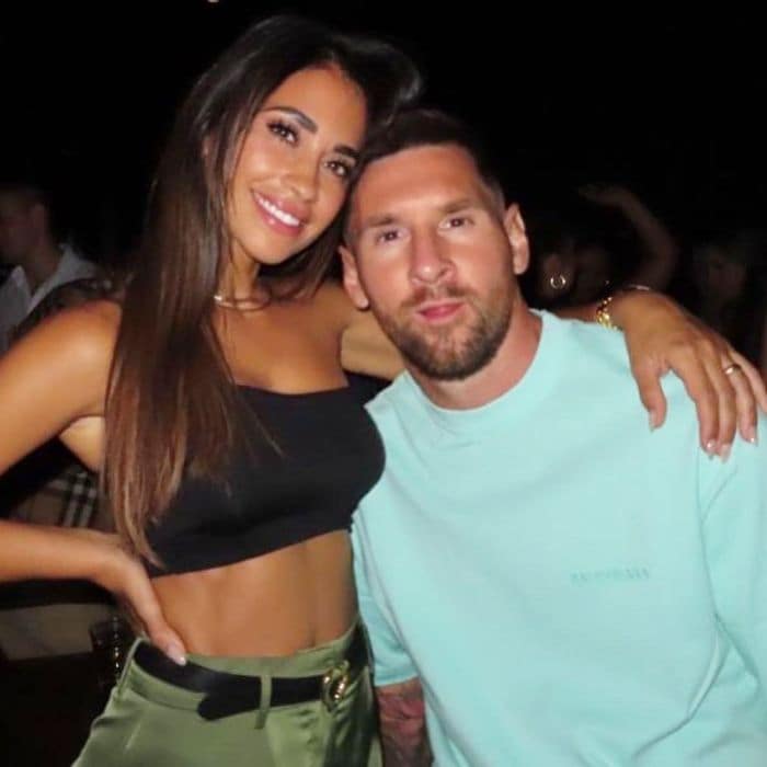 Antonela Rocuzzo y Leo Messi