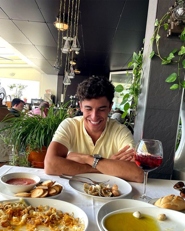 Marc Márquez en el restaurante