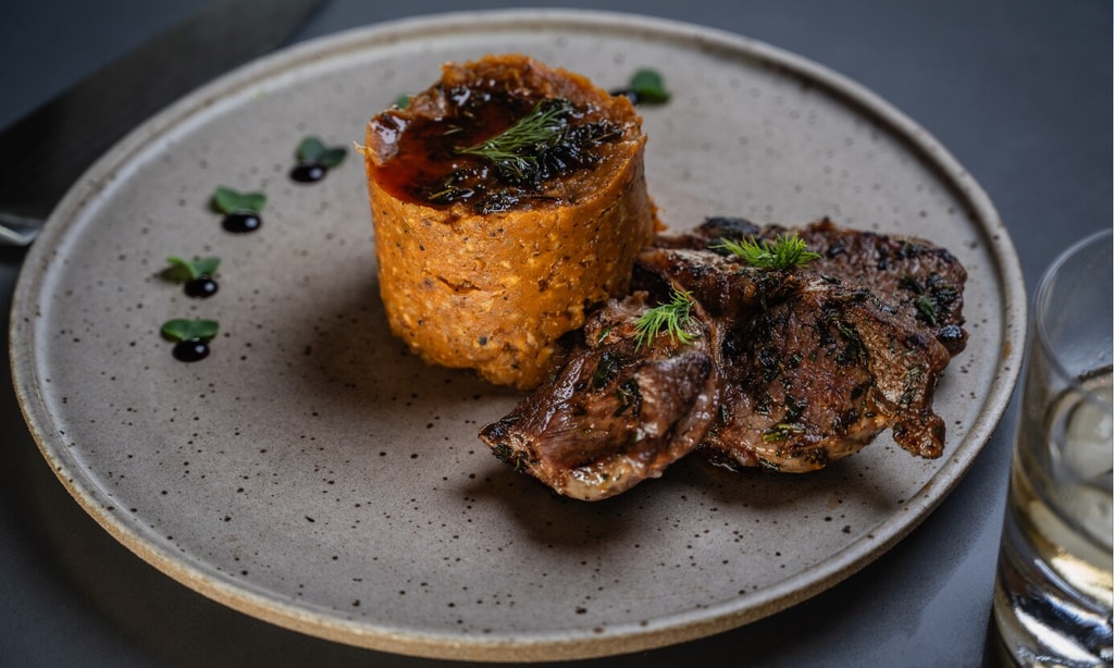 Lamb Ribs Chops con chimichurri