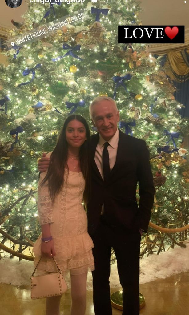 Jorge Ramos con Hija de Chiqui Delgado