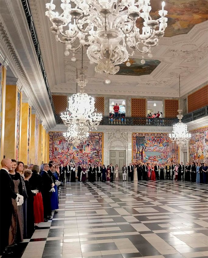 La recepción al cuerpo diplomático de Dinamarca en 2024