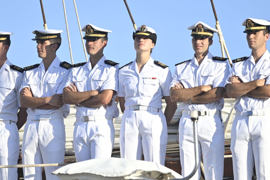 LA PRINCESA LEONOR LLEGA A BORDO DEL JUAN SEBASTIAN ELCNO A MONTEVIDEO