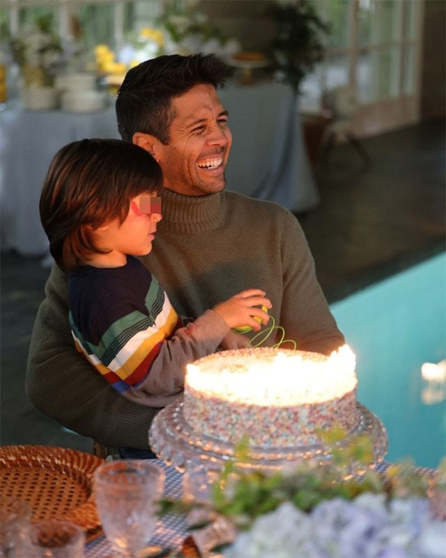 Fernando Verdasco con su hijo Miguel