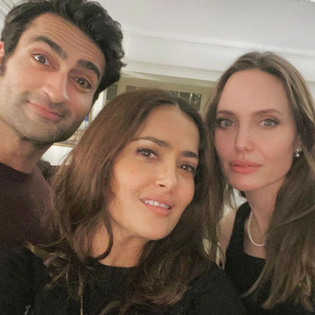 Angelina Jolie and Salma Hayek working together on The Eternals