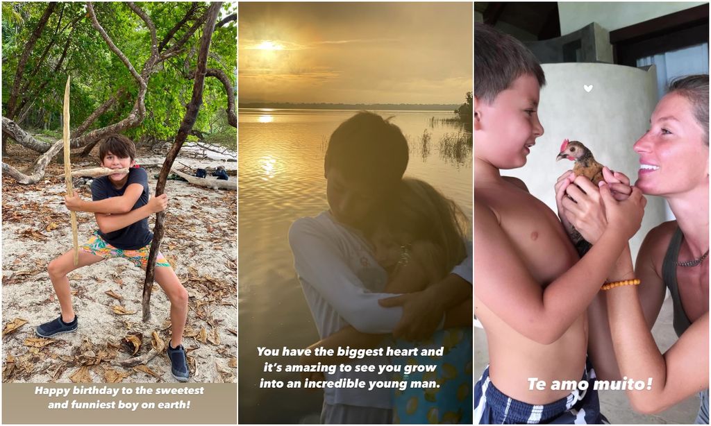 Gisele Bündchen compartió lindas fotografías de su hijo Benjamin.