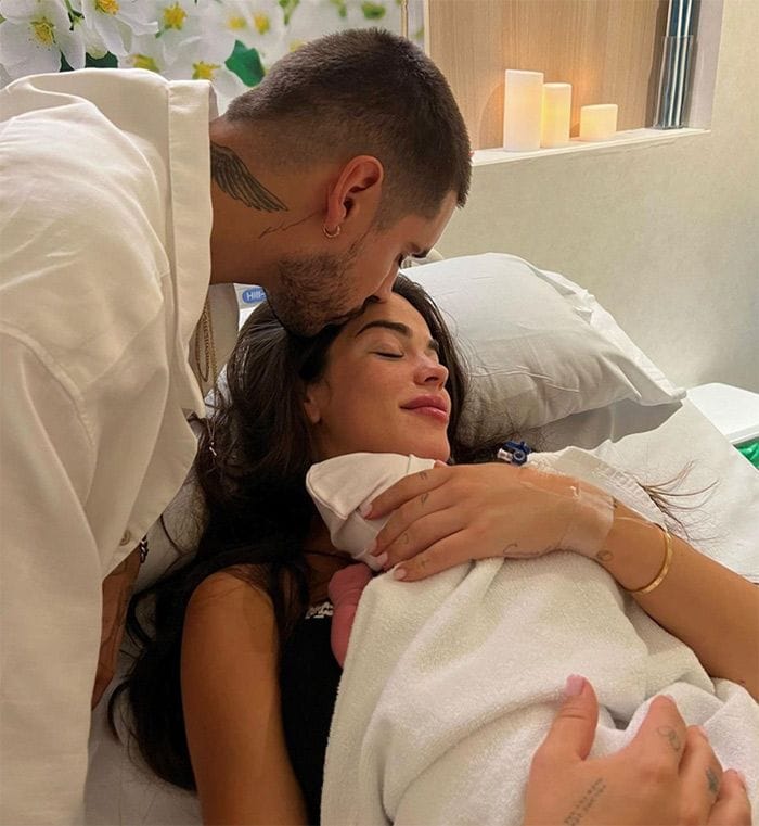 Violeta Mangriñan anuncia el nacimiento de su hija