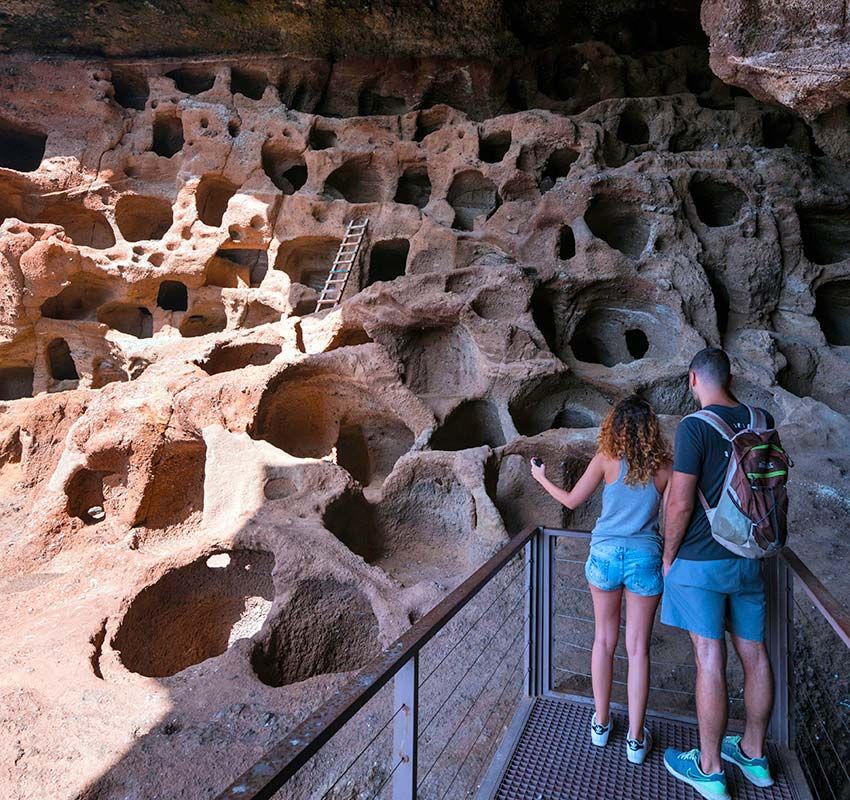 Yacimiento del cenobio de Valerón en Gran Canaria