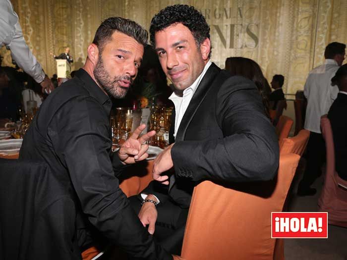 Ricky Martin y su marido en una fiesta 