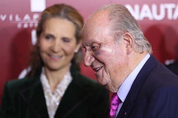 Don Juan Carlos y su hija, la infanta Elena