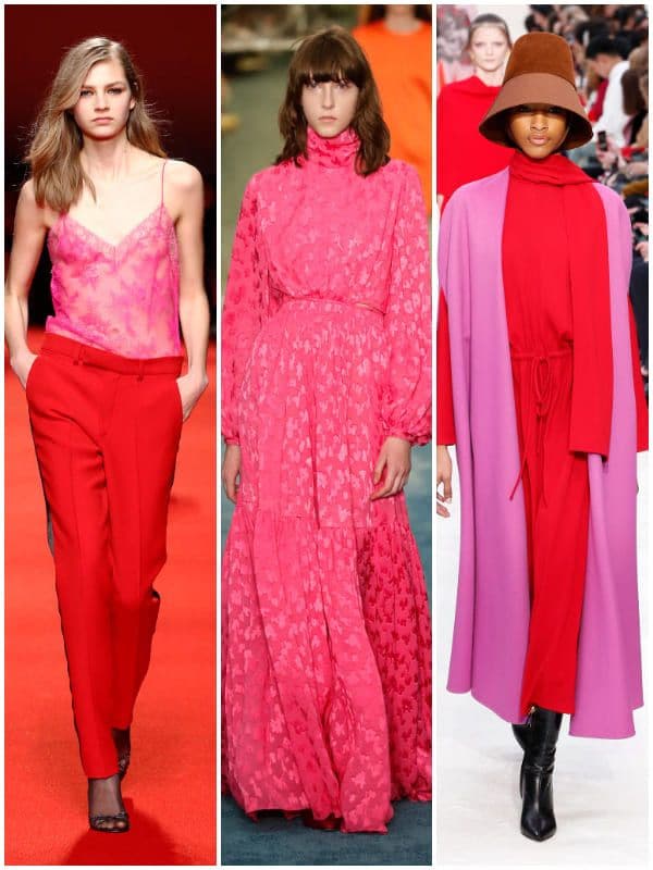 Collage de bright pink de Philosophy di lorenzo, Carolina Herrera y Valentino