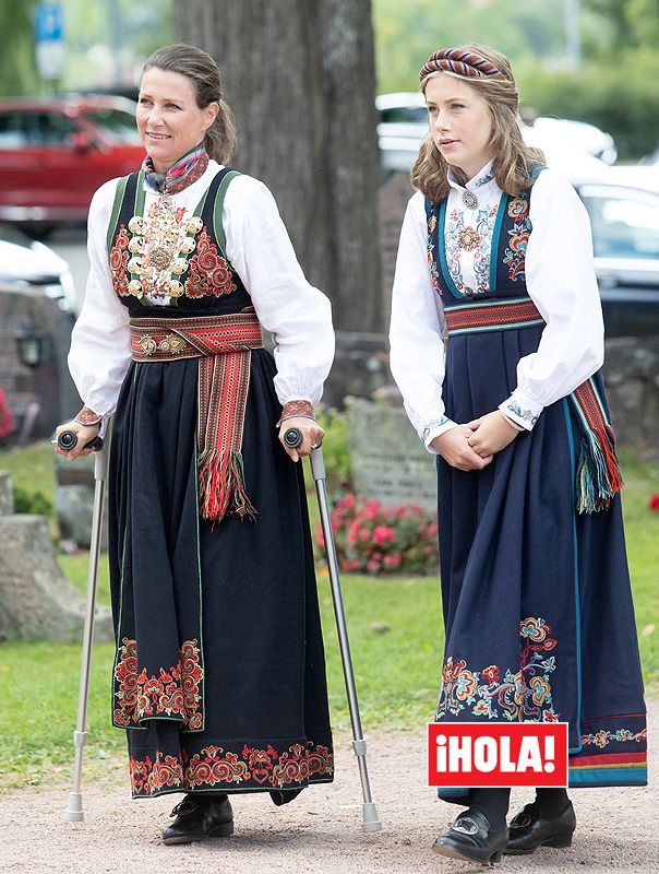 Marta Luisa de Noruega y su hija Leah