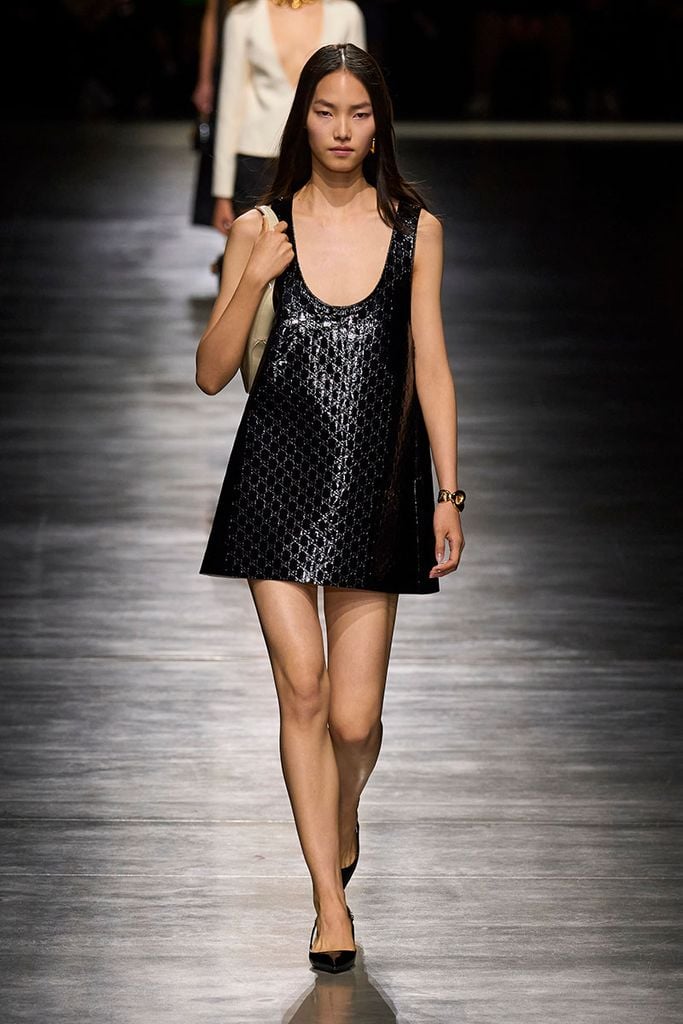 Vestido baby doll del desfile Gucci Primavera/Verano 2024