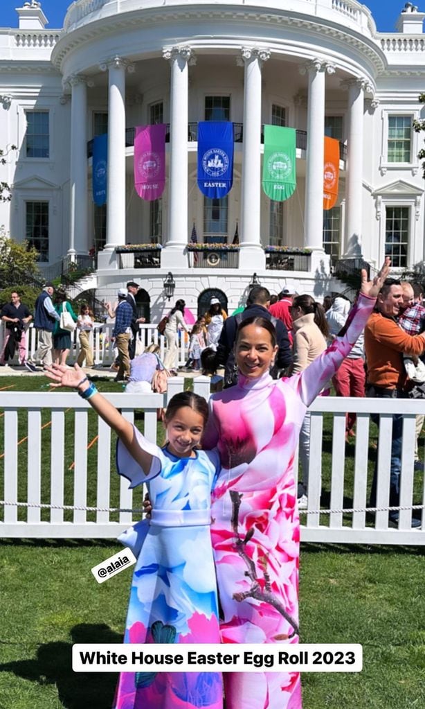 adamari l pez y ala a en el white house easter egg roll 2023