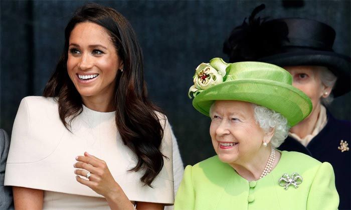 Meghan Markle con la reina