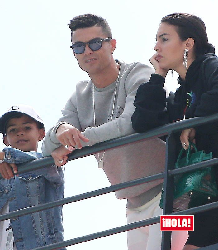 Cristiano Ronaldo, Georgina y Cristiano Ronaldo Jr.