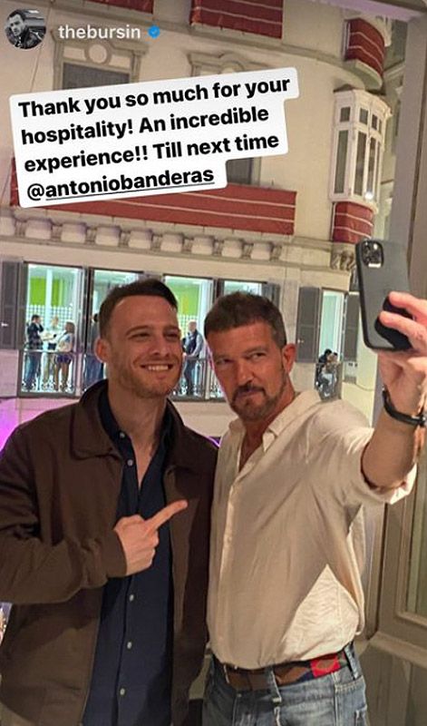 Antonio Banderas y Kerem Bürsin en Málaga