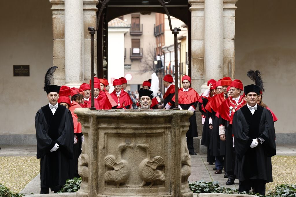 Rey Felipe y reina Letizia en la Unviersidad de Alcalá donde el rey ha sido investido doctor honoris causa