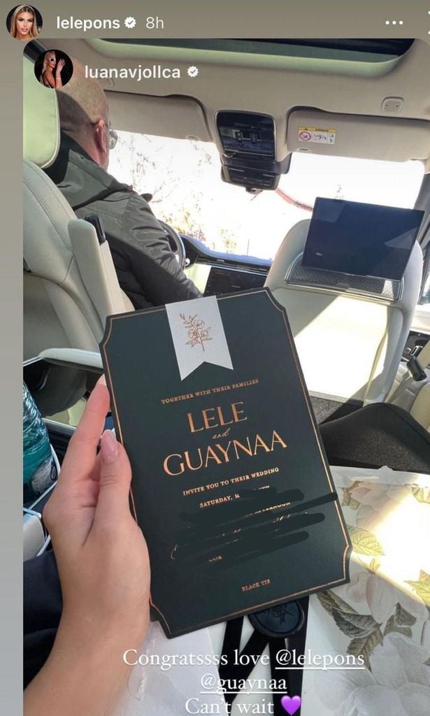 Invitación Boda Lele y Guaynaa