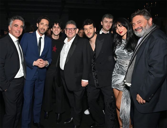 Aitana con Sebastian Yatra en la fiesta de los Grammy