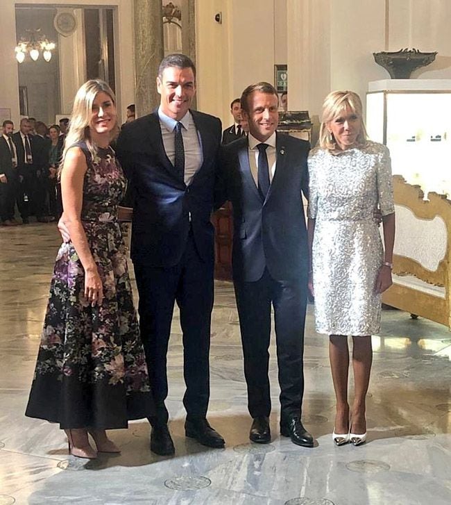 Begoña Gomez y Brigitte Macron