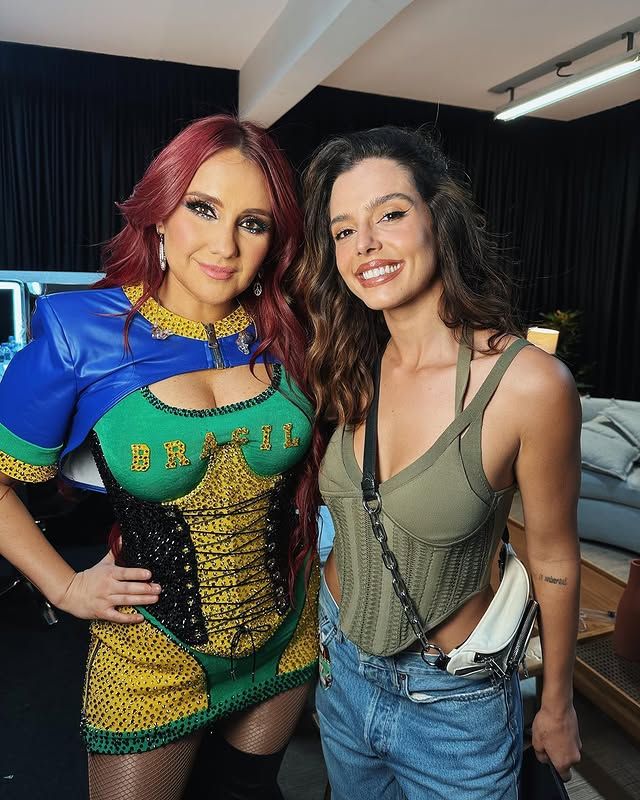 Dulce María and Giovanna Lancellotti in November 2023