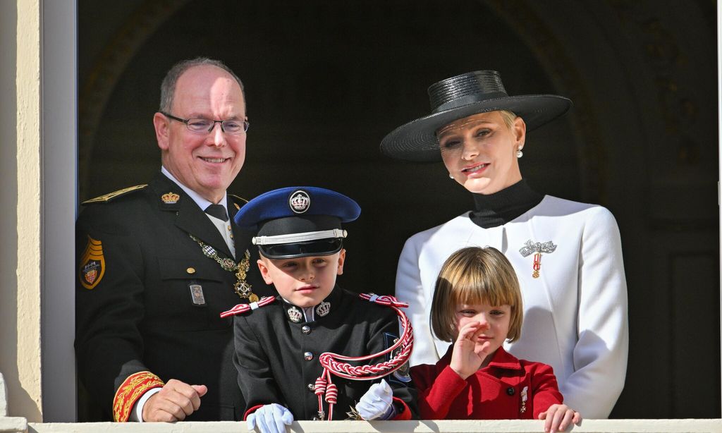 Monaco’s Princess Gabriella strikes a pose in family’s glamorous Christmas card photo