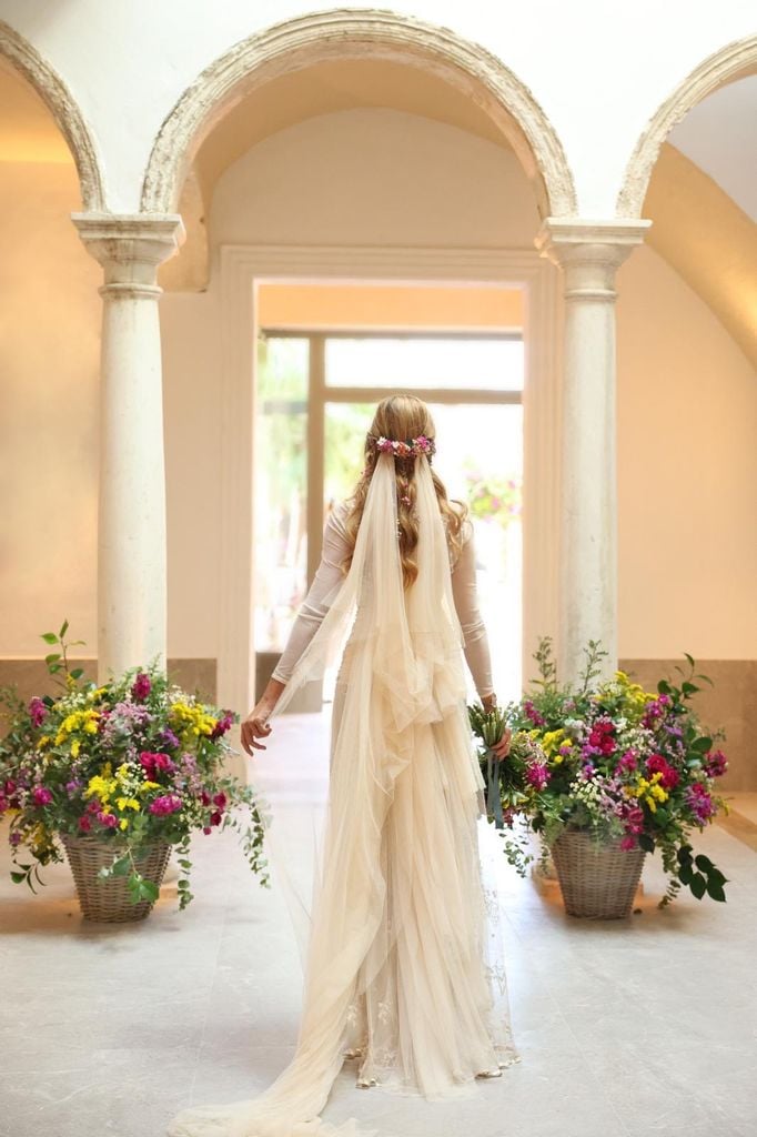 Detalle vestido de novia Esther García