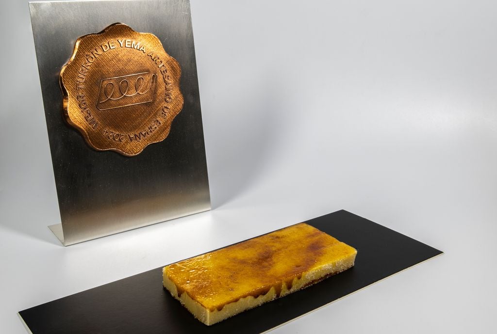 Turrón ganador, presentado por la pastelería Zaguirre