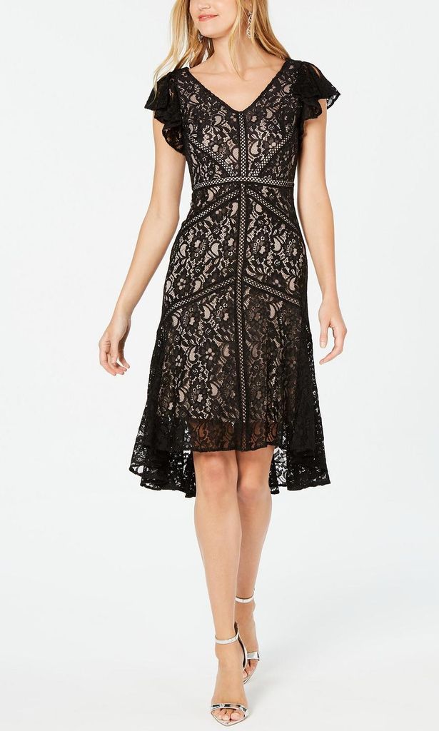 lace a line dress de taylor