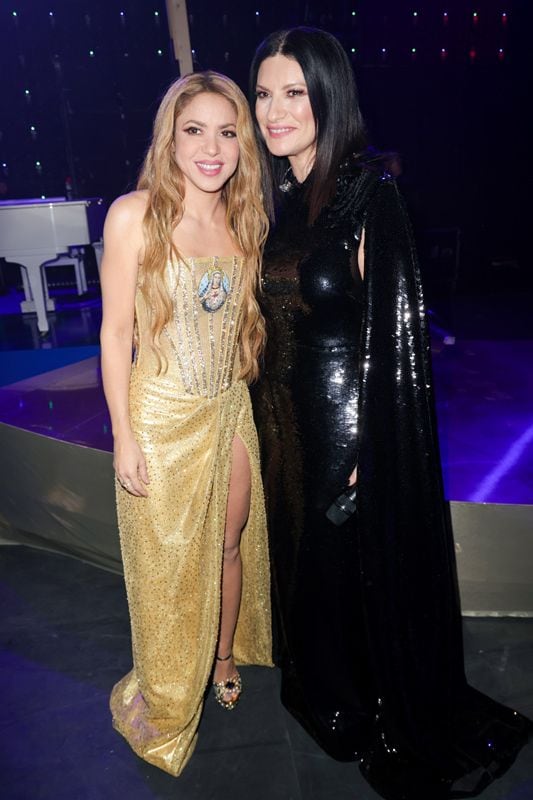 Laura Pausini y Shakira en los Grammy Latinos 2023