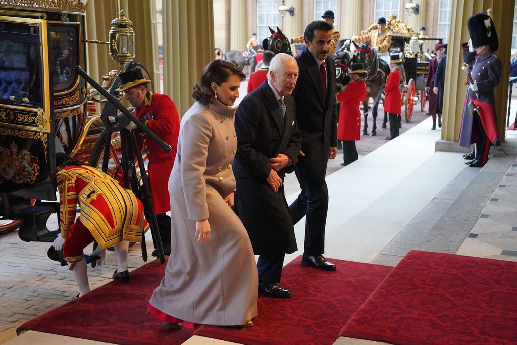 El rey Carlos III y la jequesa de Catar