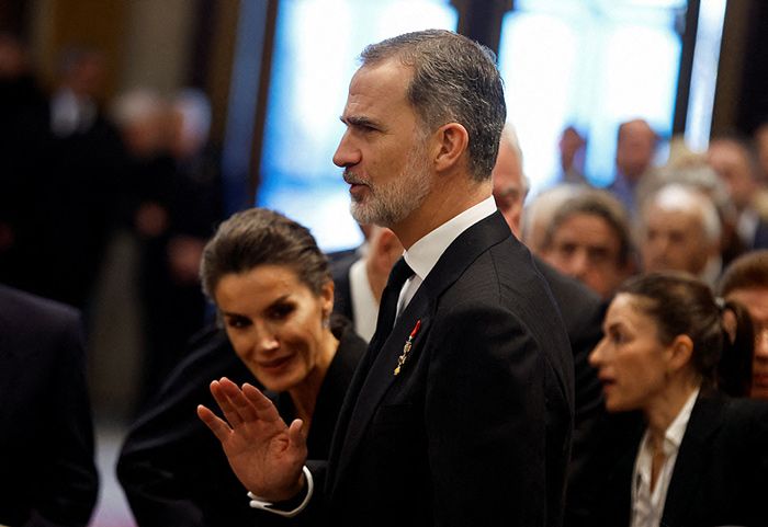 recibimiento de Pablo de Grecia a su primo, Felipe VI y a doña Letizia