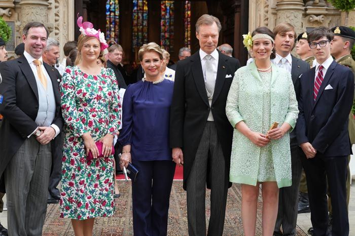 Alejandra de Luxemburgo y su familia