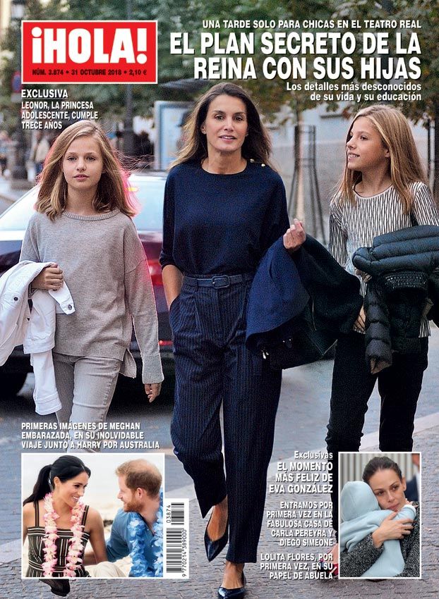 La reina Letizia y sus hijas