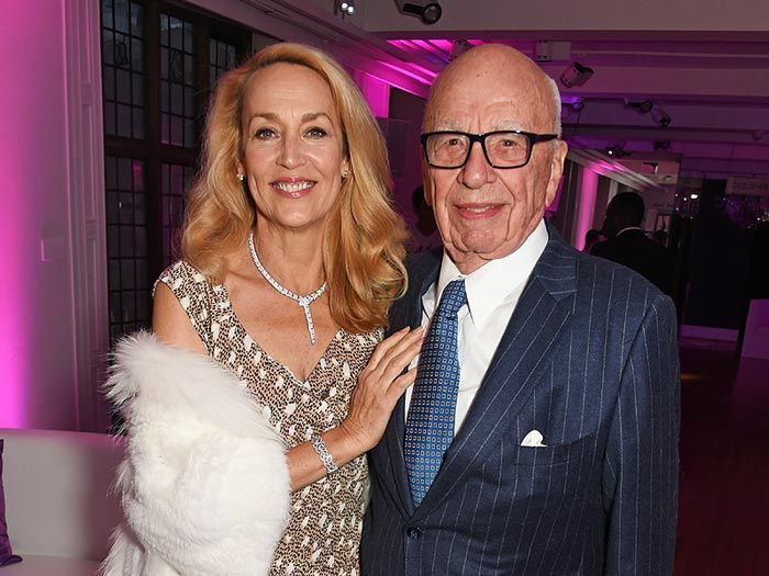 Imagen de Rupert Murdoch y Jerry Hall en un evento