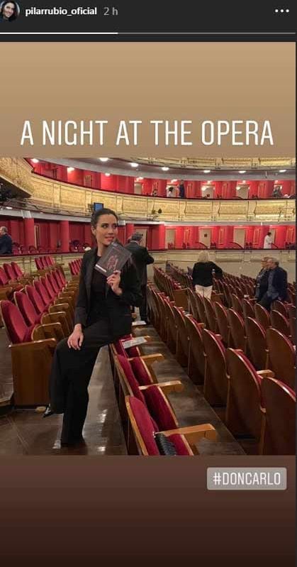 Una roquera en la ópera, la noche más sofisticada de Pilar Rubio 