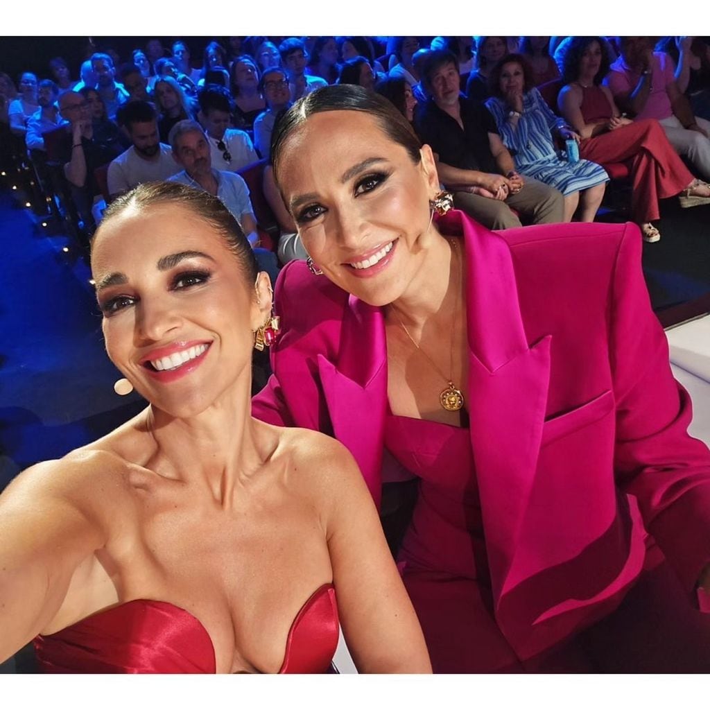 Paula Echevarría y Tamara Falcó en Got Talent