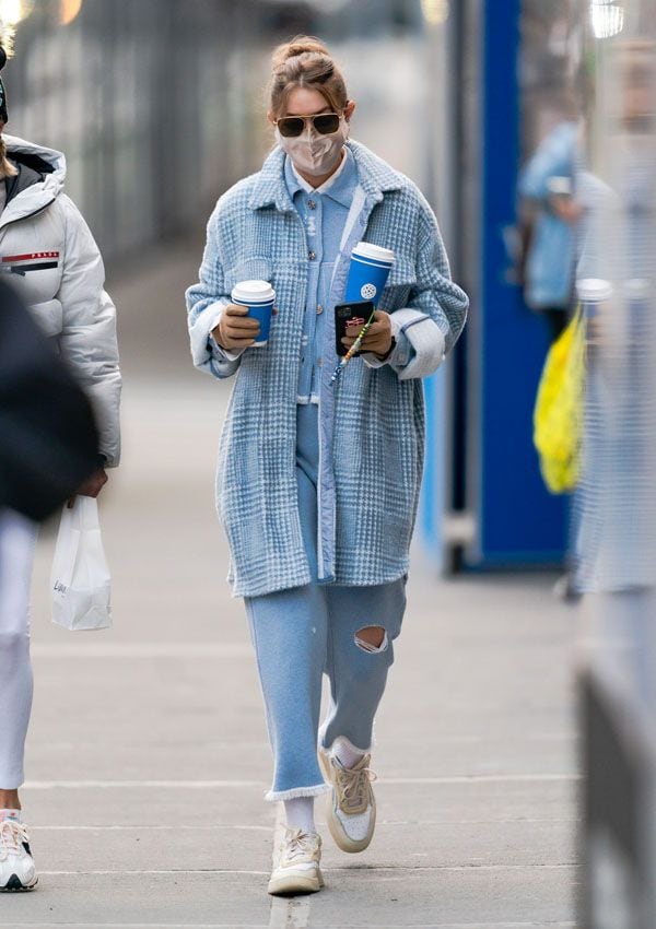 look total baby blue gigi hadid