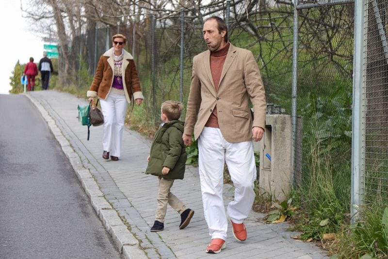 María Zurita con su hijo Carlos y su hermano Alfonso 