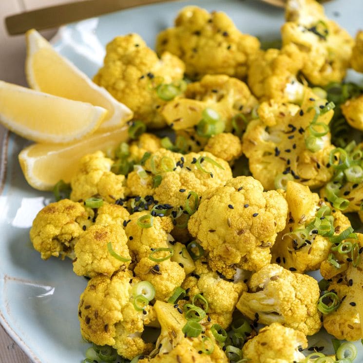 Coliflor con cúrcuma