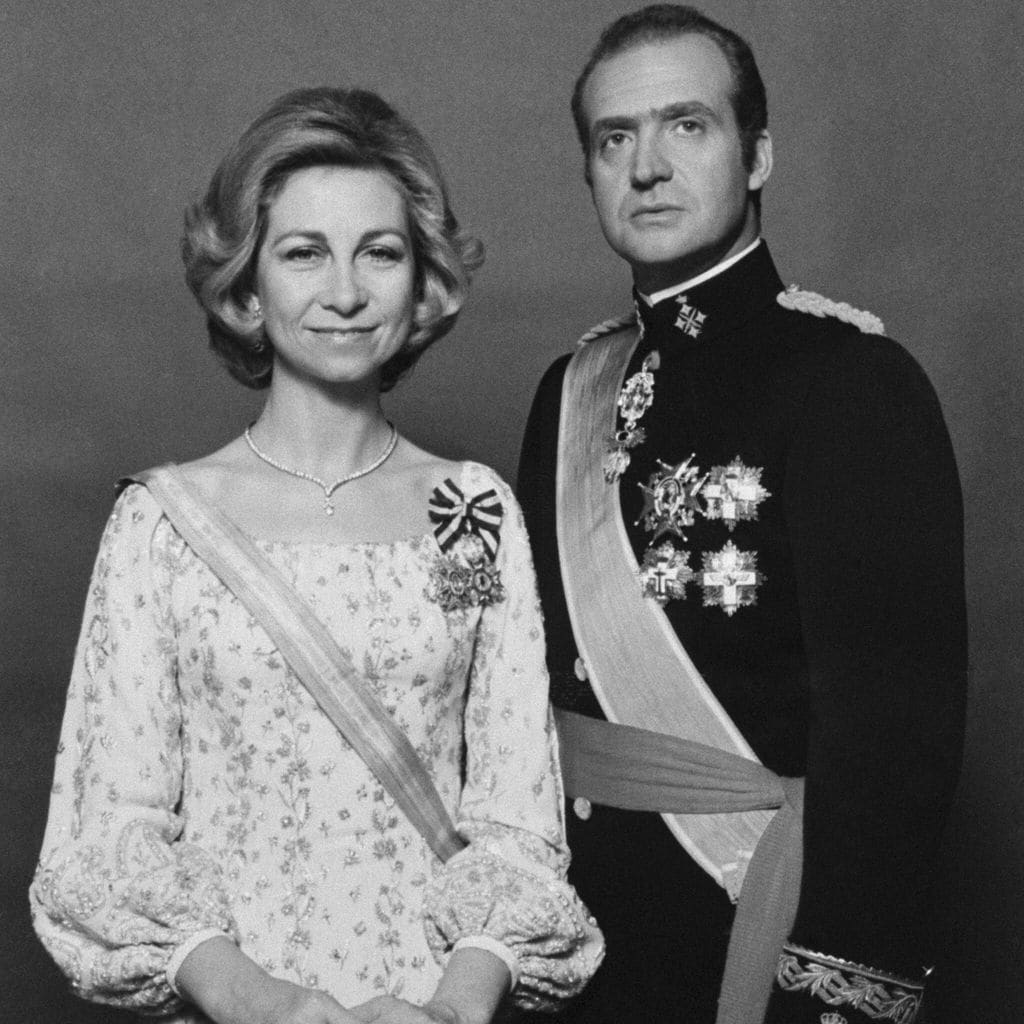 La reina Sofía y el rey Juan Carlos