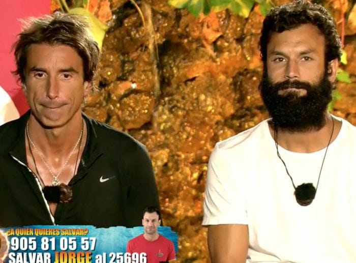 Hugo Sierra y Jorge Pérez en 'Supervivientes'