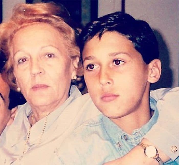 Álvaro Arbeloa y su abuela
